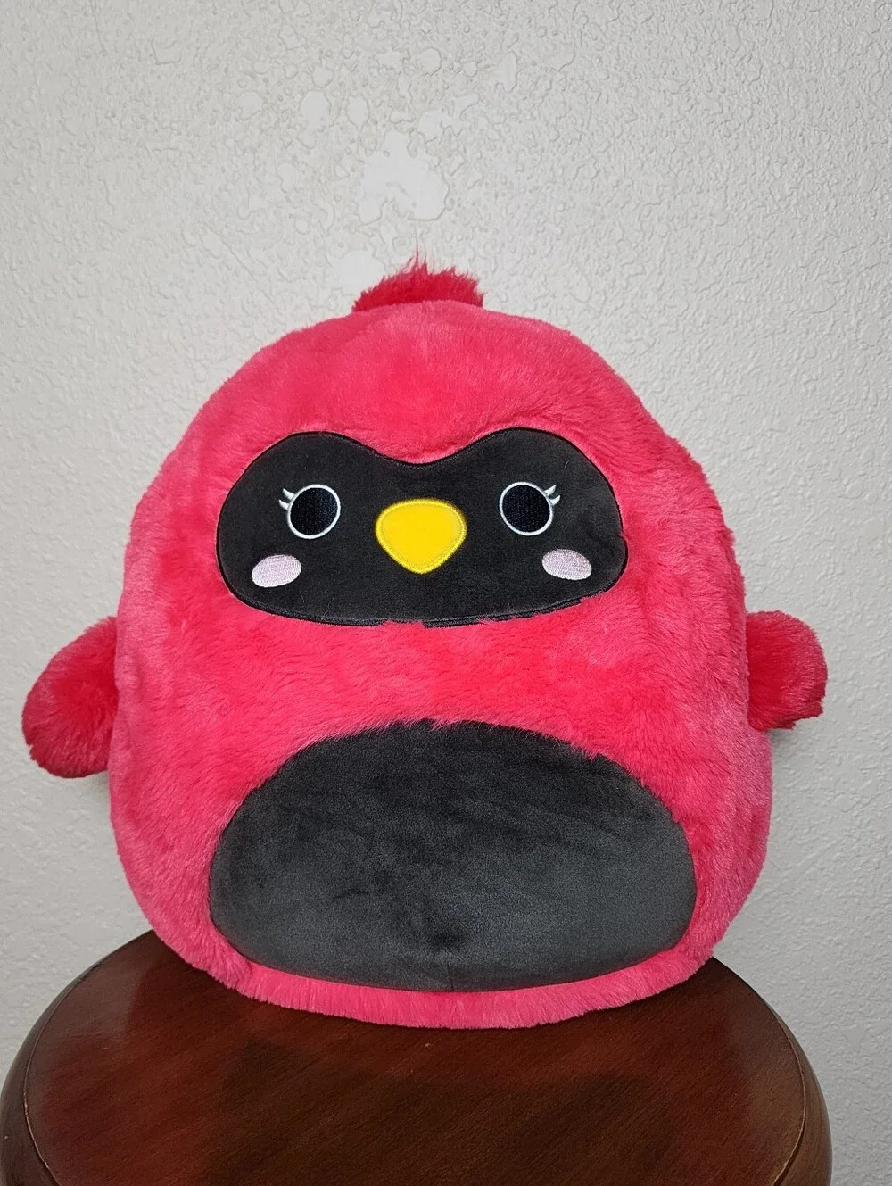 Squishmallows Fuzz-A-Mallows Cazlan Red Cardinal 12
